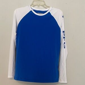Columbia Blue and White Raglan Shirt